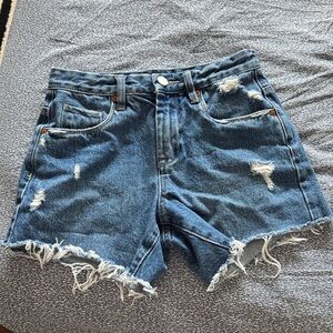 Blank NYC Blue Distressed Jean Shorts Women’s size 24